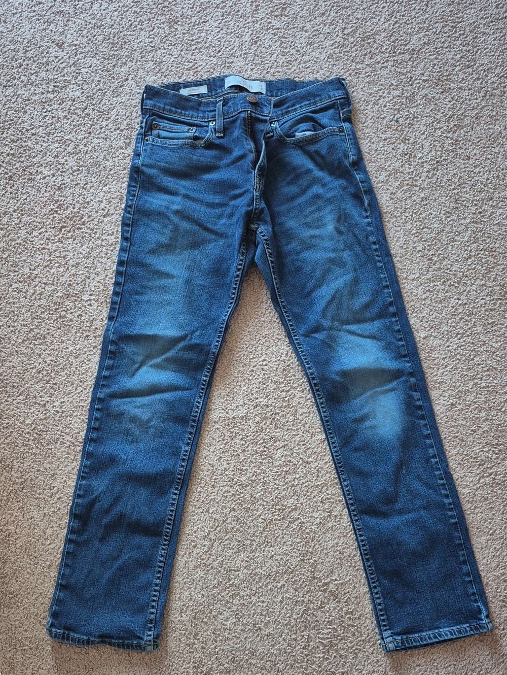 Hollister Women's Straight-Leg Blue Denim Jeans